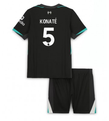 Liverpool Ibrahima Konate #5 Borta Kläder Barn 2024-25 Kortärmad (+ Korta byxor)